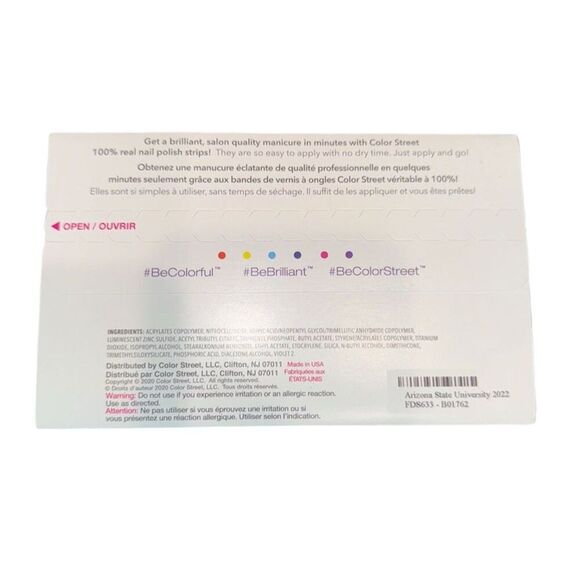 Color Street Nail Polish Strips We've Got Spirit Collegiate Collection - Picture 2 of 3